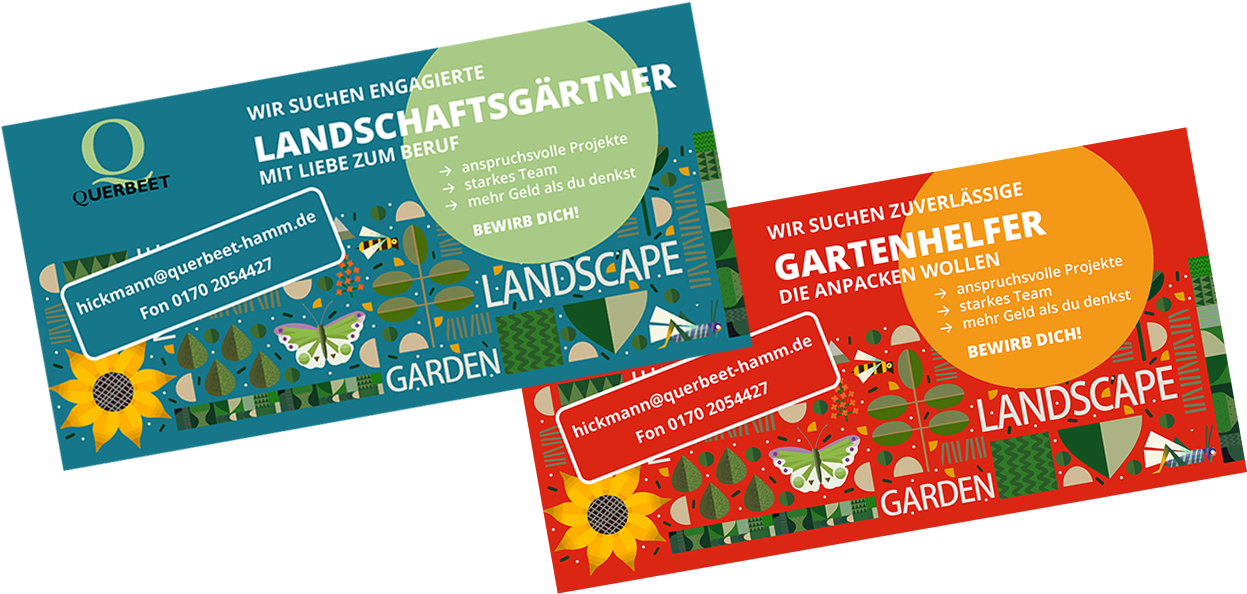 Wir suchen engagierte Landschaftsgärtner und Gartenhelfer!